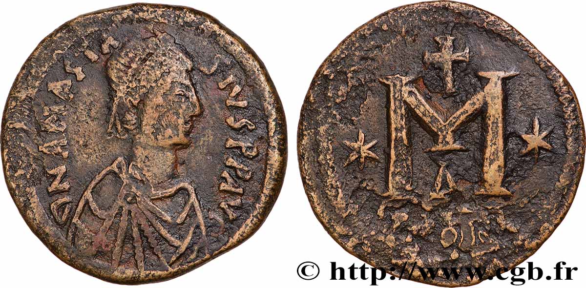 ANASTASIUS Follis fSS