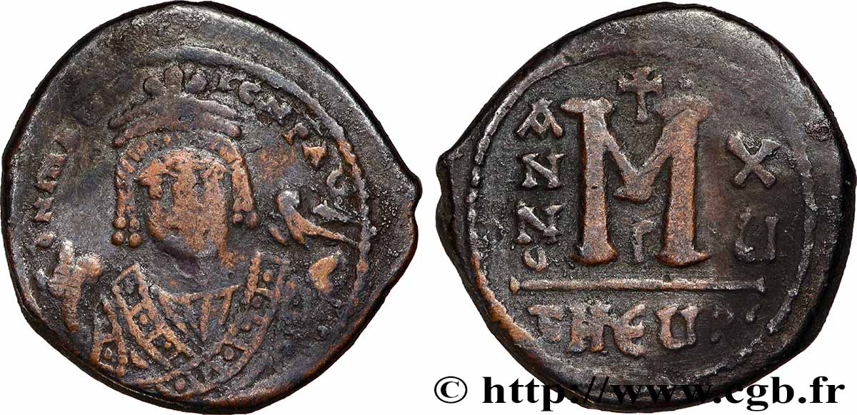 MAURICIUS TIBERIUS Follis fSS