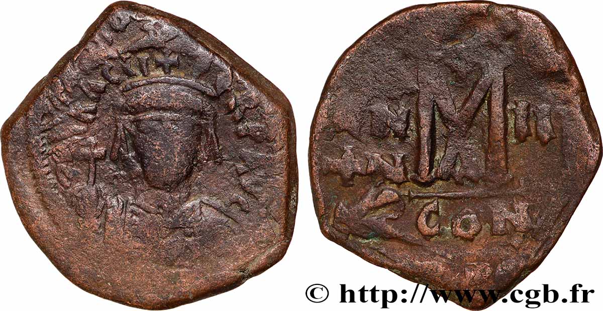 MAURICE TIBÈRE Follis TB/TB+