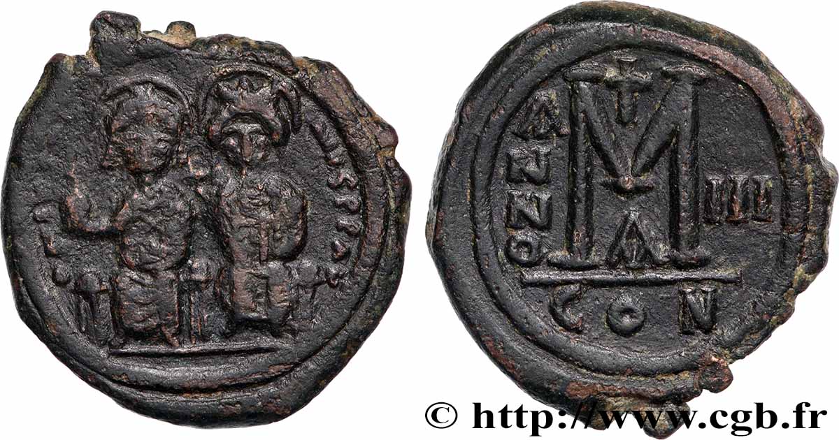 GIUSTINO II e SOFIA Follis BB