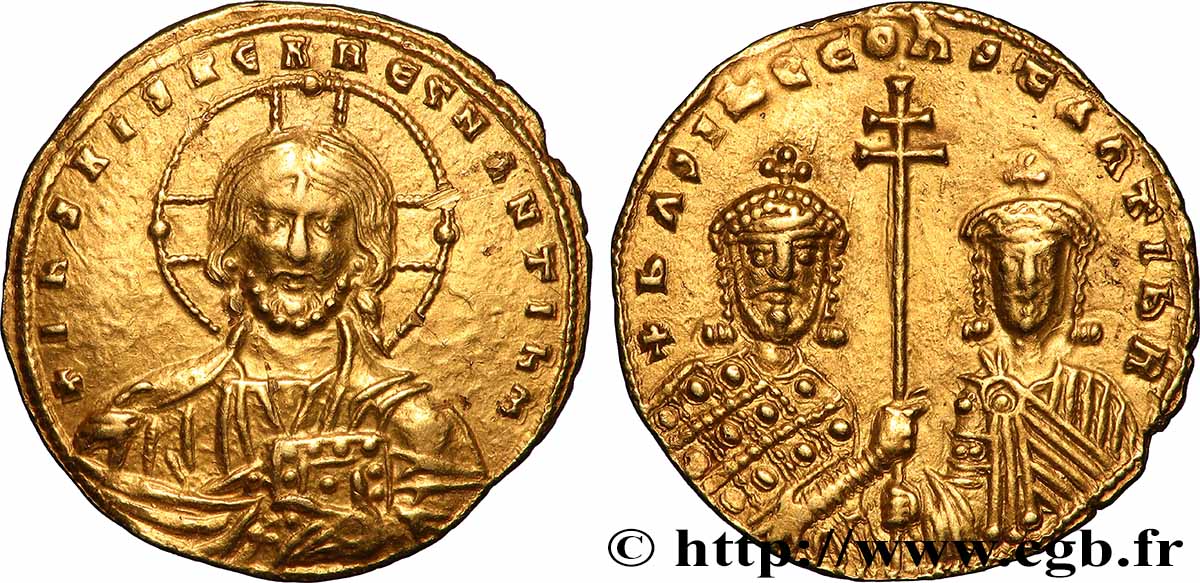 BASIL II and CONSTANTINE VIII Histamenon Nomisma AU