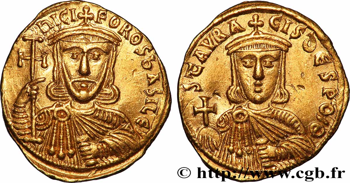 NICEPHORUS I and STAURACIUS Solidus AU