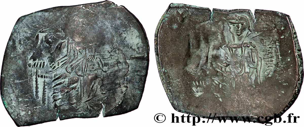 MANUEL I KOMNENOS Aspron trachy (scyphate) VF