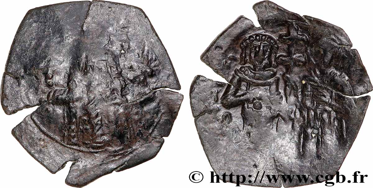 NICAEAN EMPIRE - JOHN III DUCAS Aspron trachy (scyphate) VF/VF