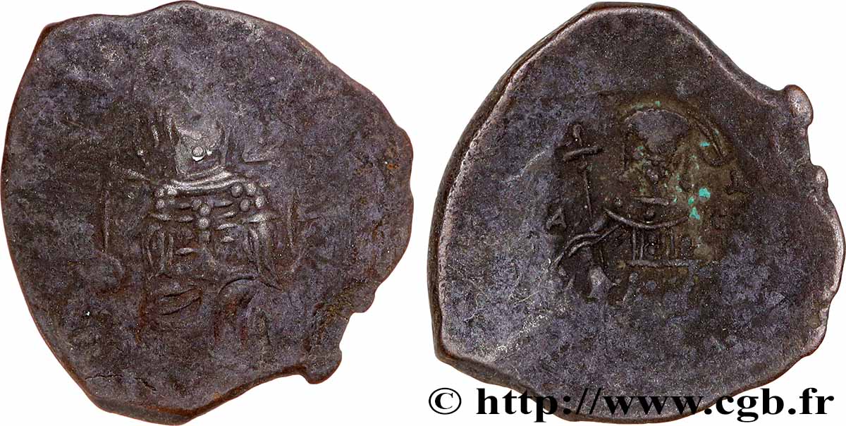 ISAAC II ANGELUS Aspron trachy (scyphate) VF