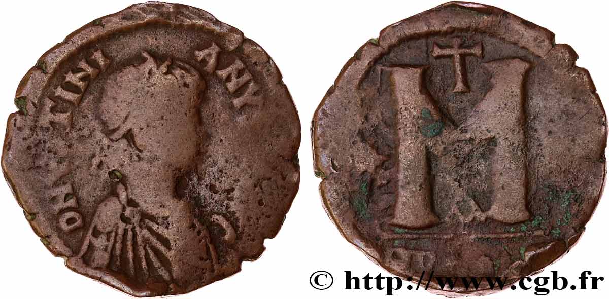 JUSTINIEN Ier Follis TB+