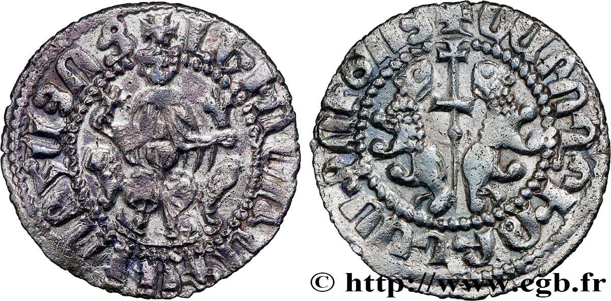CILICIA - KINGDOM OF ARMENIA - LEO I King of Armenia Tram d argent XF/AU
