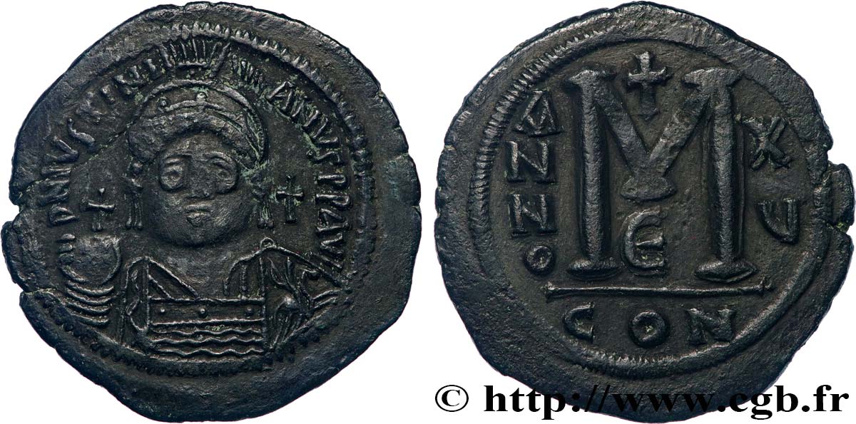JUSTINIEN Ier Follis TTB+