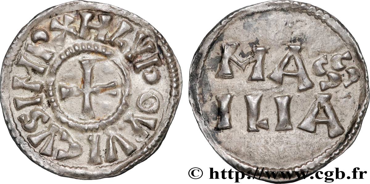 LOUIS Ier LE PIEUX OU LE DÉBONNAIRE Denier TTB+
