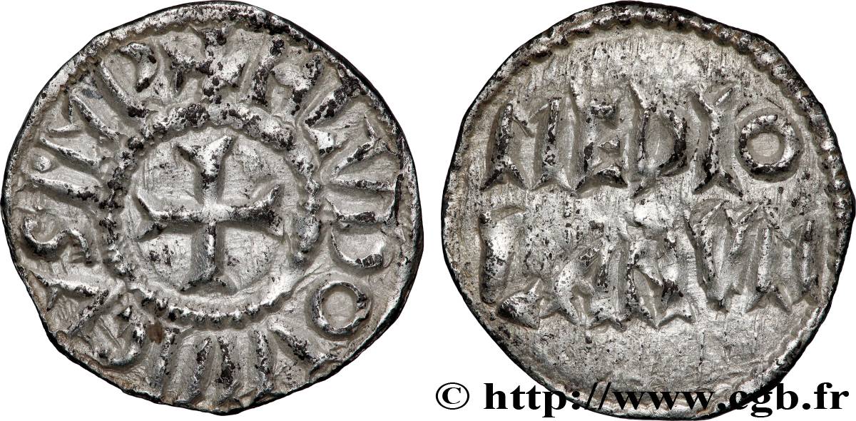 LOUIS Ier LE PIEUX OU LE DÉBONNAIRE Denier TTB+