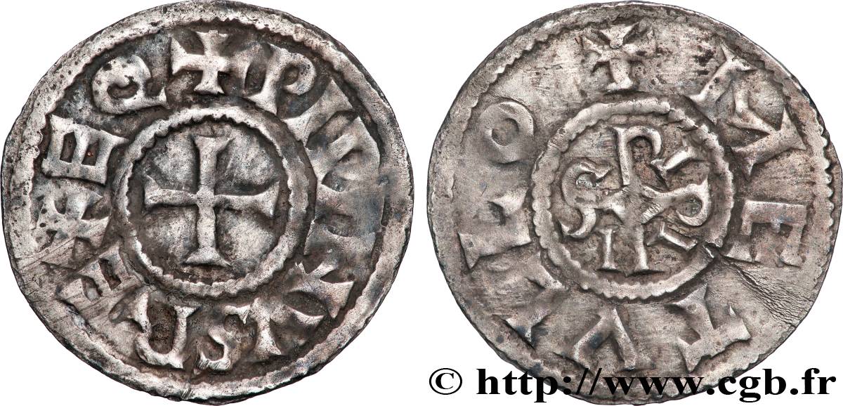 PÉPIN II D AQUITAINE Denier fSS