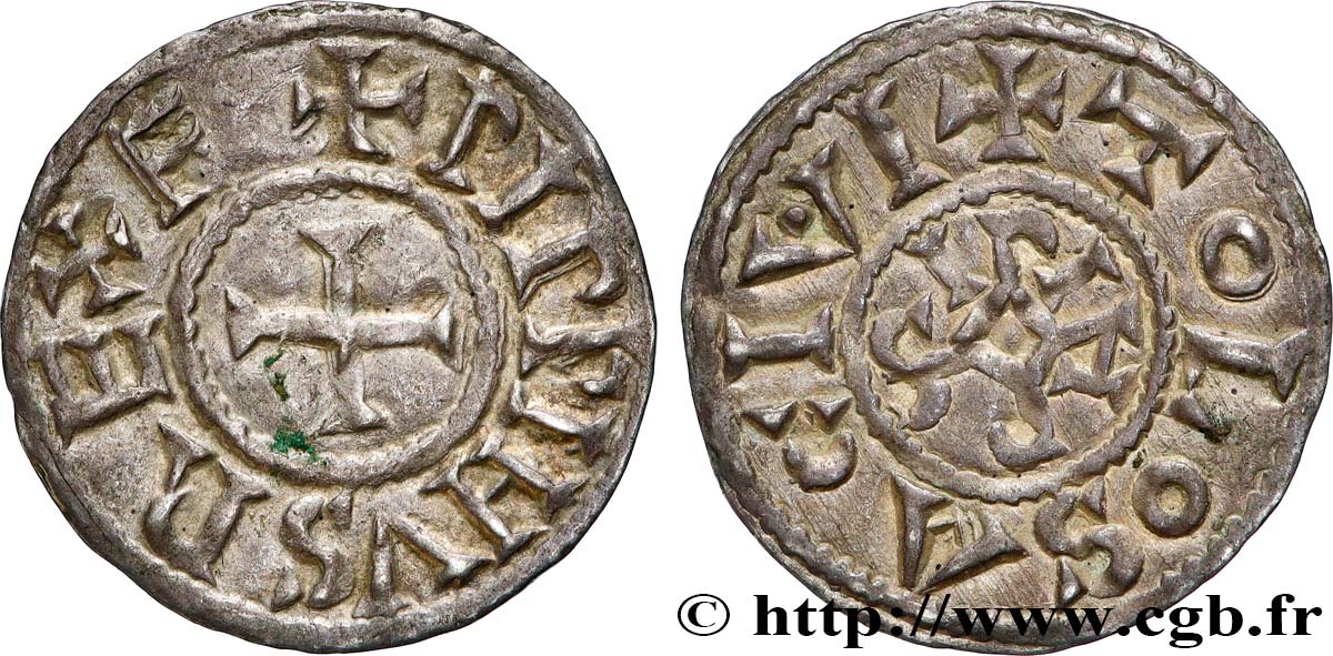 PÉPIN II D AQUITAINE Denier fVZ/VZ