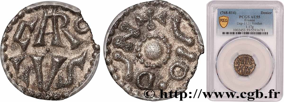 CHARLES Ier DIT CHARLEMAGNE Denier SUP55