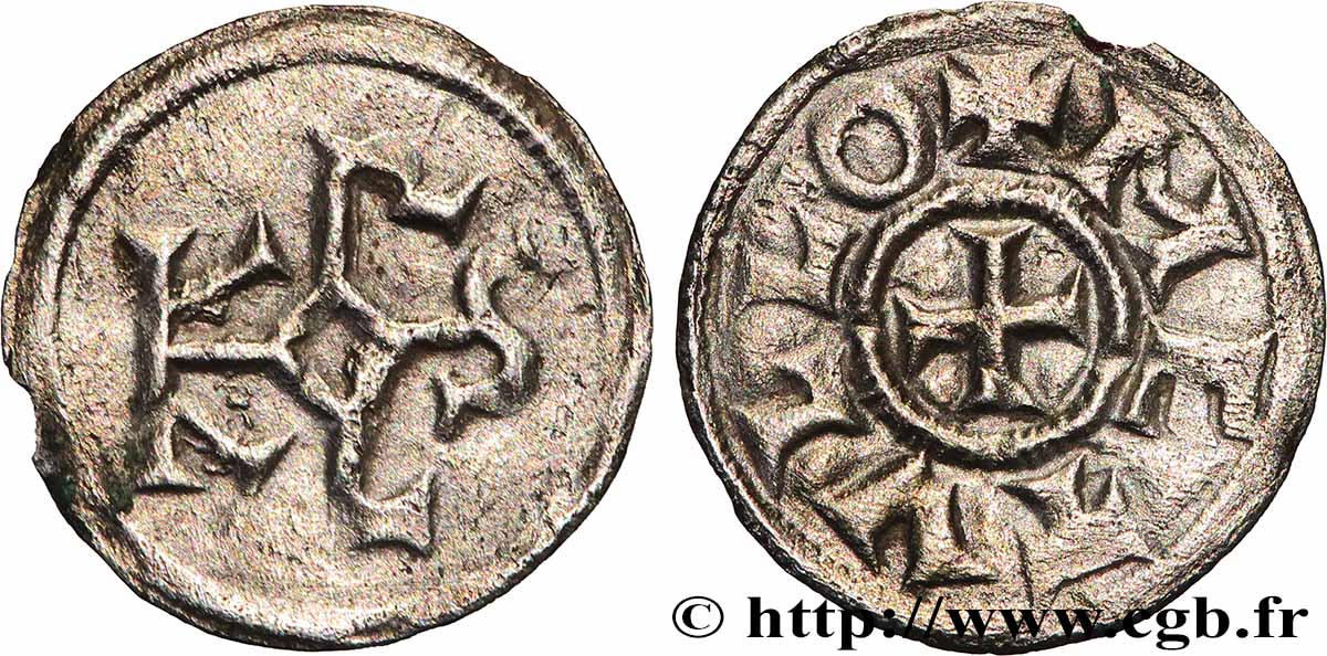 CHARLES THE BALD Obole AU/XF