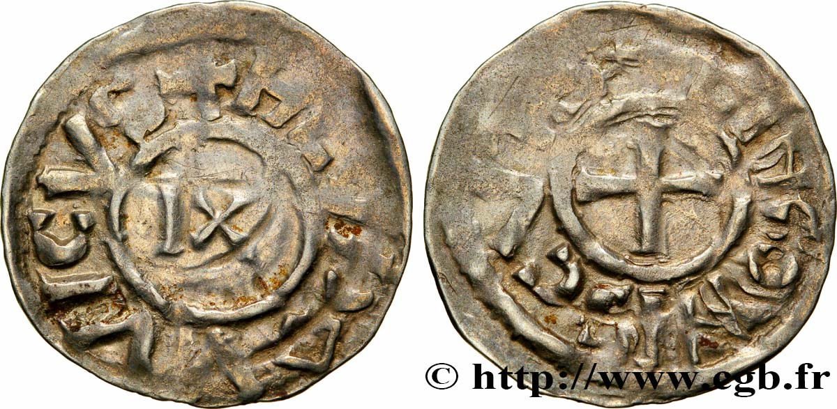 LOUIS IV - IMMOBILIZED COINAGE Denier XF