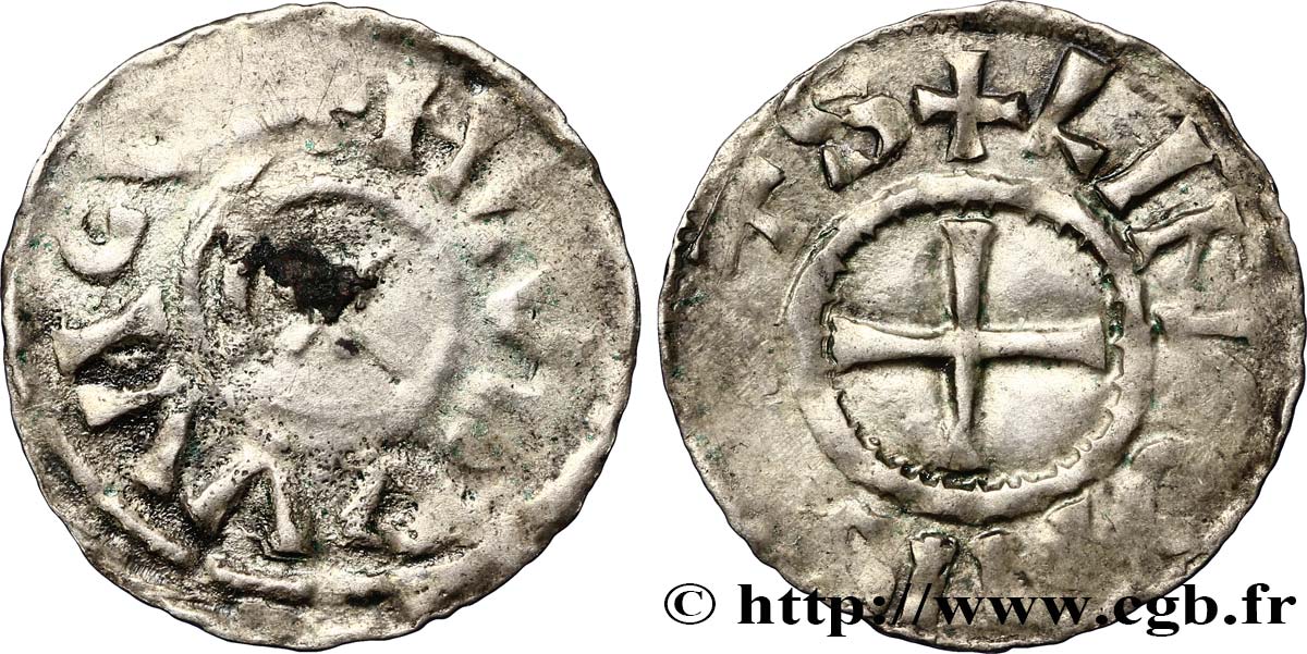 LOUIS IV - IMMOBILIZED COINAGE Denier VF