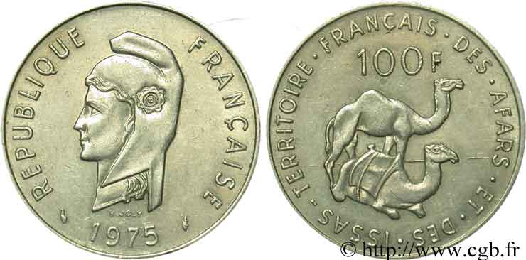 DJIBOUTI - Territoire français des AFARS et des ISSAS 100 Francs 1975 Paris SUP 