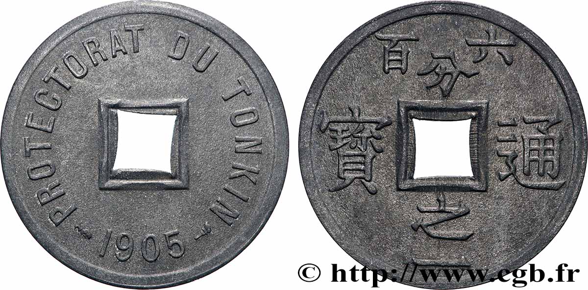 VIET NAM 1/600 de Piastre 1905 Paris SUP