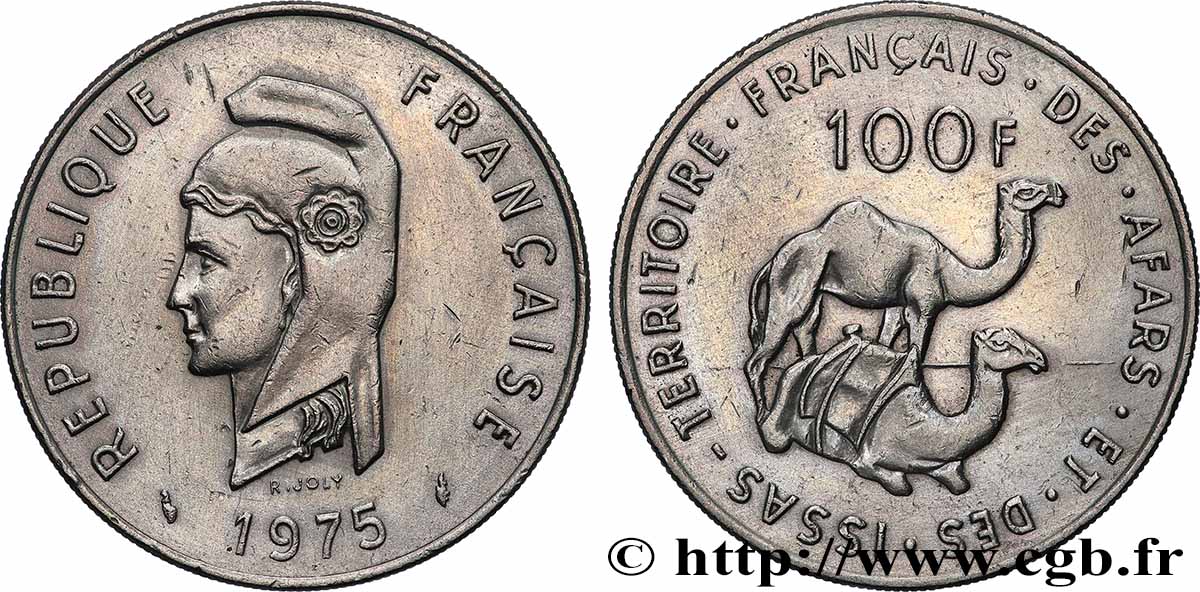 DJIBOUTI - Territoire français des AFARS et des ISSAS 100 Francs 1975 Paris SUP