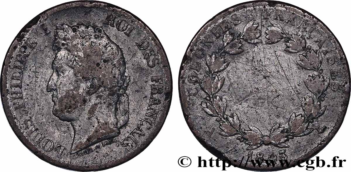 COLONIE FRANCESI - Luigi Filippo, per Isole Marchesi 5 Centimes Louis Philippe Ier 1843 Paris - A MB