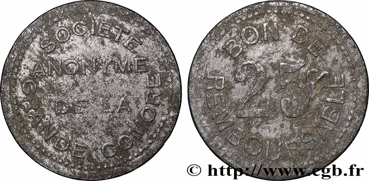 COMORE 25 Centimes 1915 q.BB
