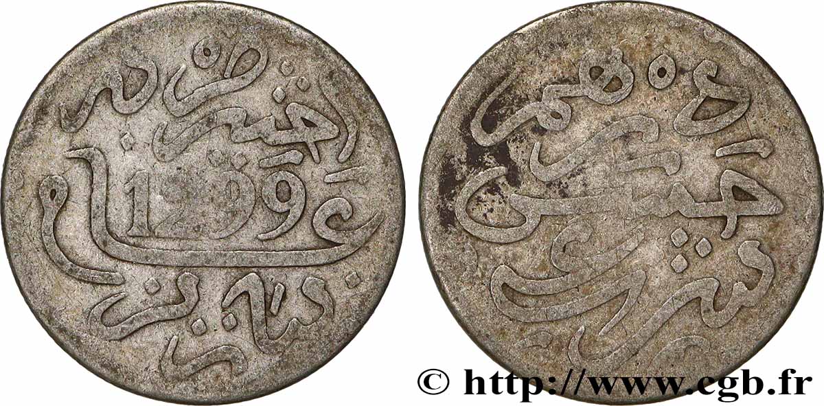 MAROKKO 1 Dirham Hassan I an 1299 1881 Paris S