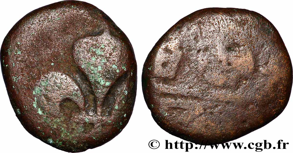 INDE FRANÇAISE 1 Doudou fleur de Lys, frappe contemporaine de Louis XV 1715-1774 N.D. TB