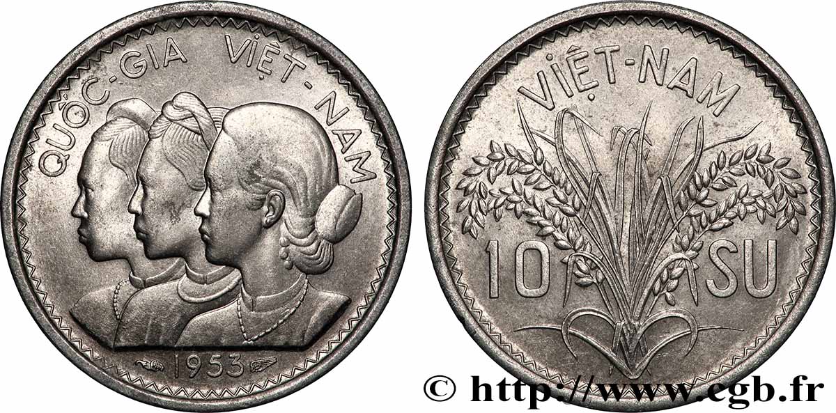 VIETNAM (bis 1954) 10 Su 1953 Paris ST