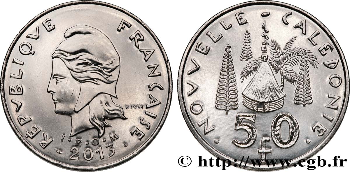 NUOVA CALEDONIA 50 Francs I.E.O.M. 2013 Paris MS 