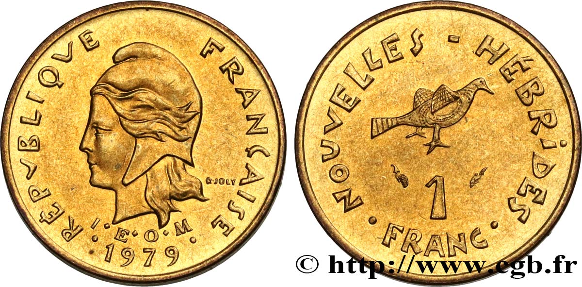 NOUVELLES HÉBRIDES (VANUATU depuis 1980) 1 Franc 1979 Paris SUP