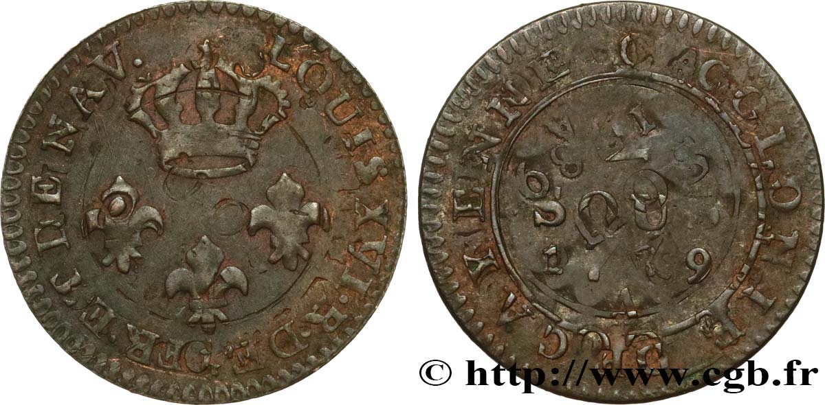 GUYANE FRANÇAISE 2 Sous colonie de Cayenne 2e type 1789 Paris - A TB+
