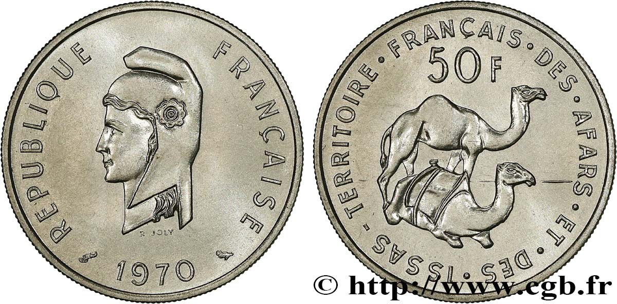 DSCHIBUTI - Französisches Afar- und Issa-Territorium 50 Francs 1970 Paris ST