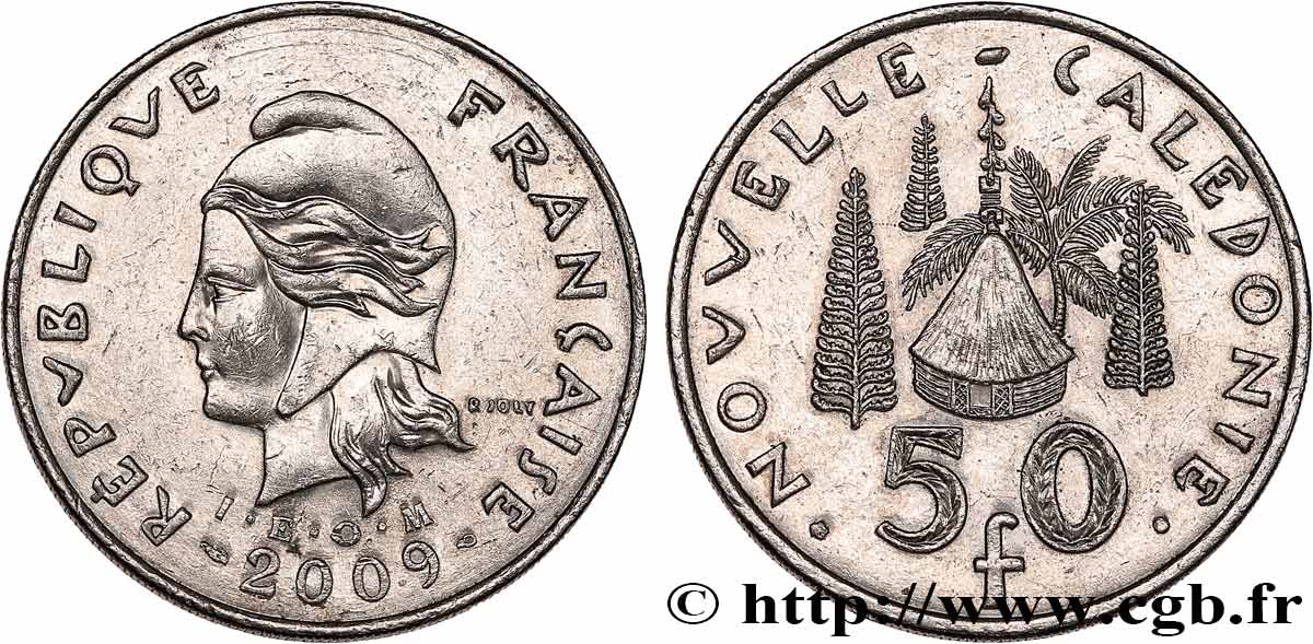NEW CALEDONIA 50 Francs I.E.O.M. 2009 Paris AU