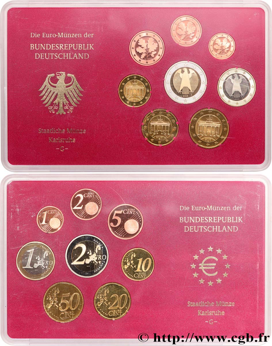 GERMANIA COFFRET Euro BELLE ÉPREUVE 2003 BE