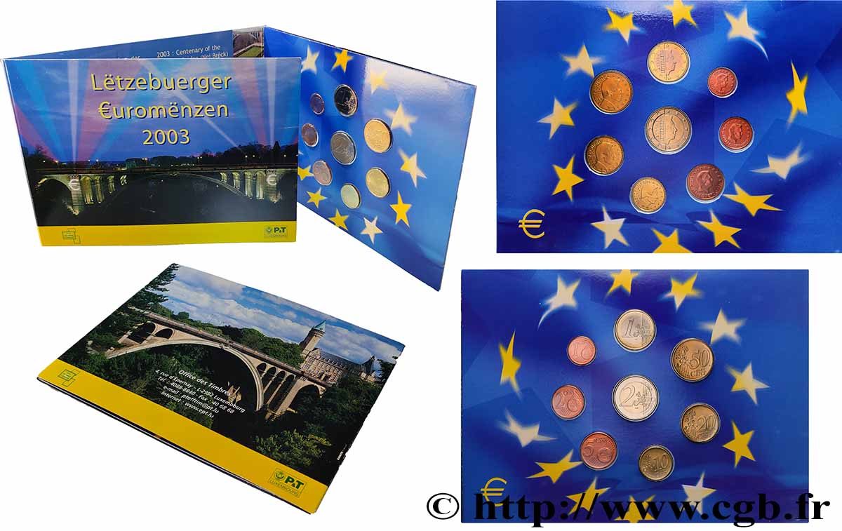 LUXEMBURG Enveloppe philatélique-numismatique 2003