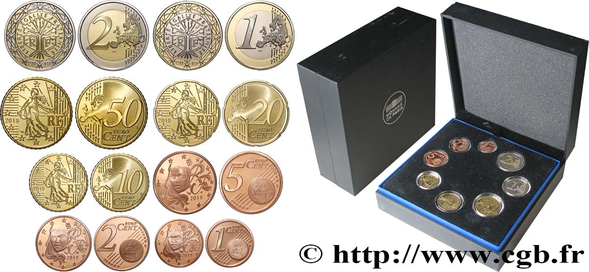 FRANCE COFFRET Euro BELLE ÉPREUVE 2019 BE