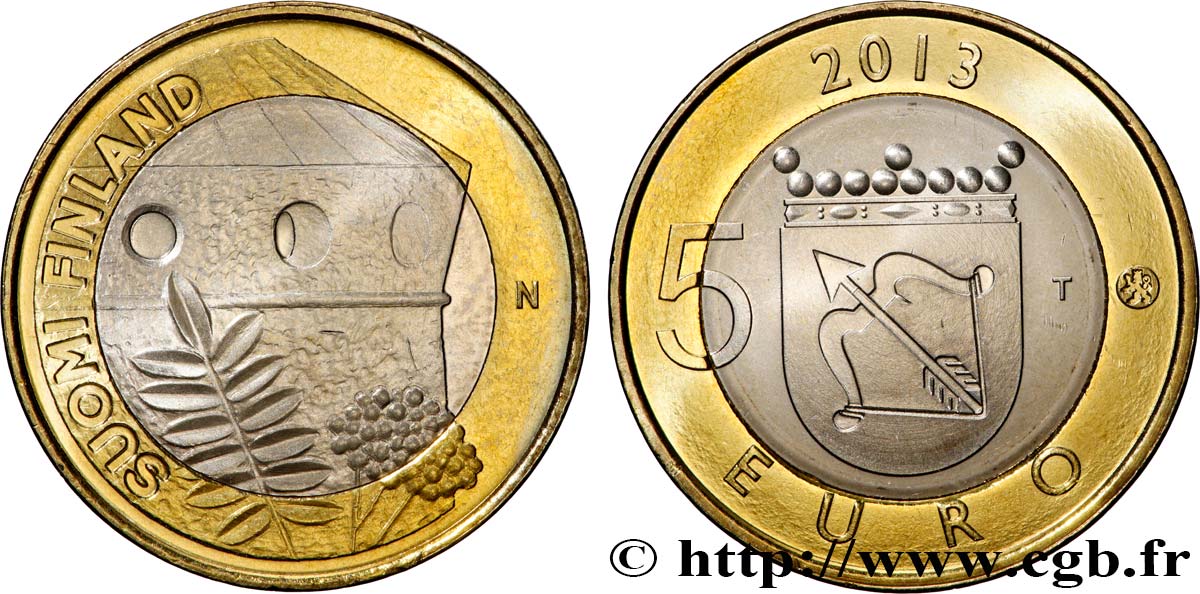 FINLAND 5 Euro OLAVINLINNA 2013 MS