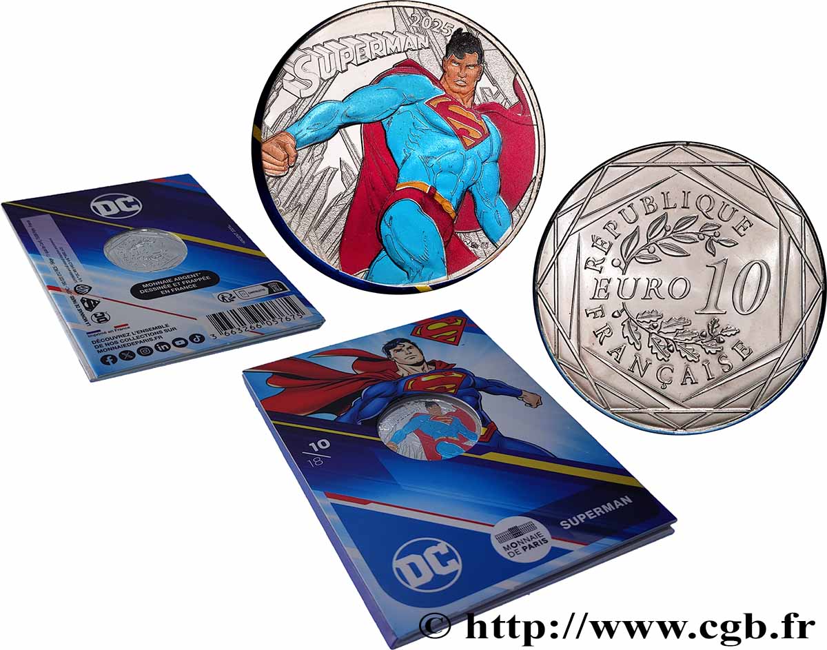 FRANCE 10 Euro DC COMICS - SUPERMAN 2025 BU
