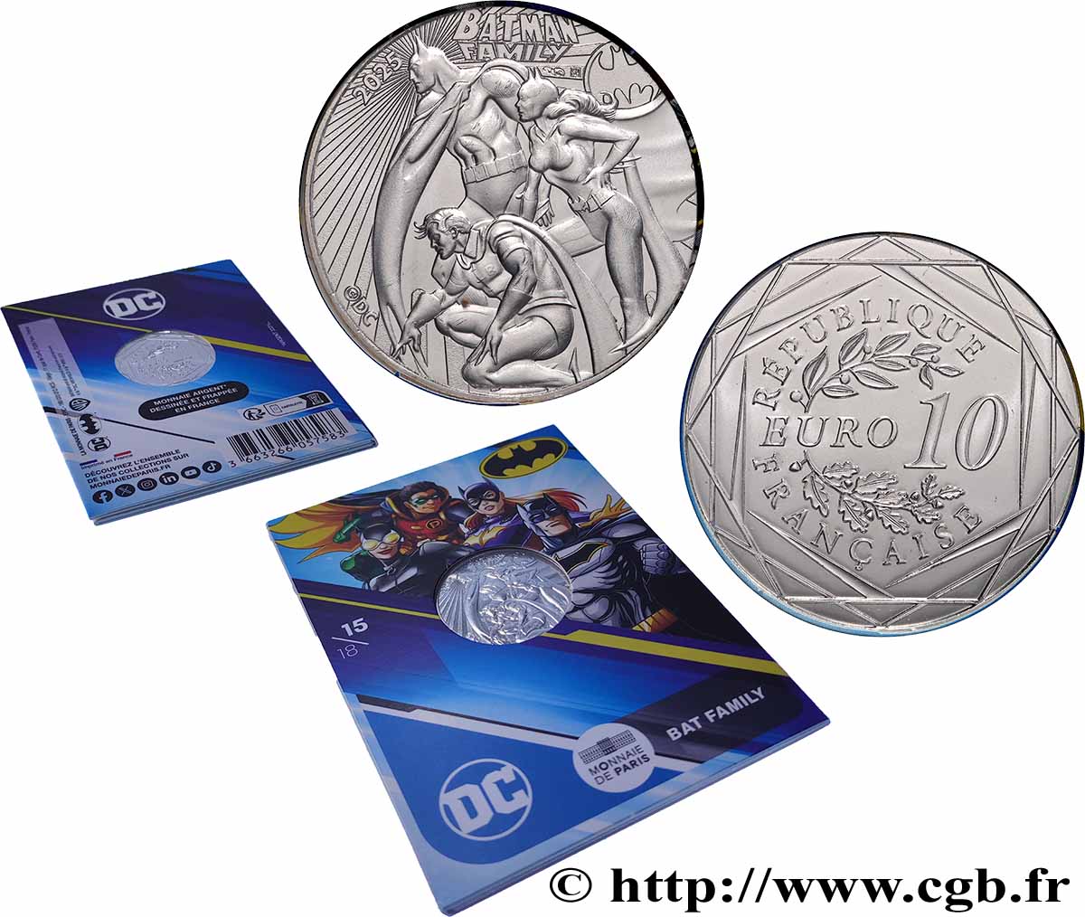 FRANCE 10 Euro DC COMICS - BAT FAMILY 2025 BU