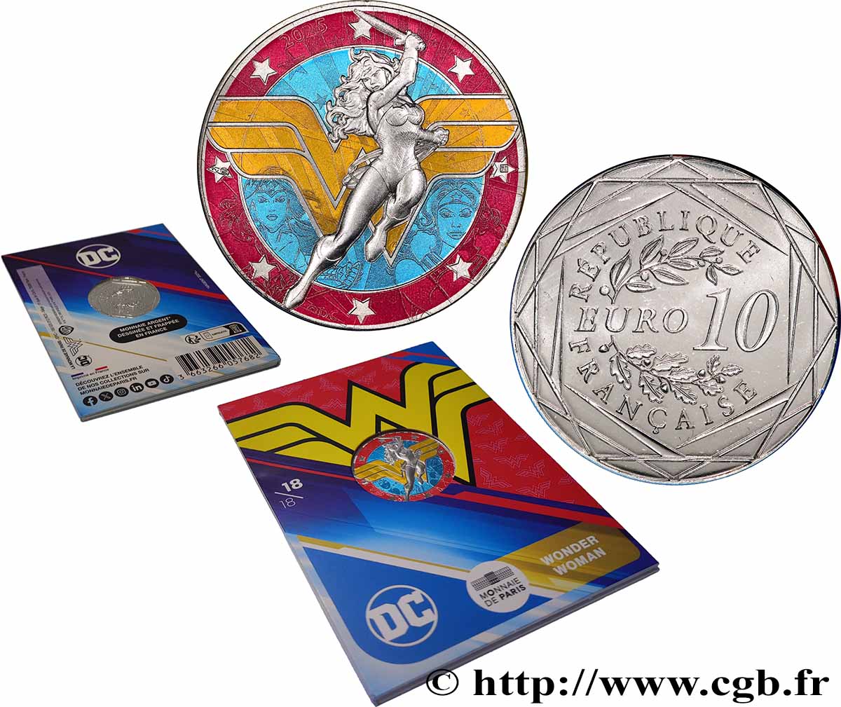 FRANCE 10 Euro DC COMICS - LOGO WONDER WOMAN 2025 BU