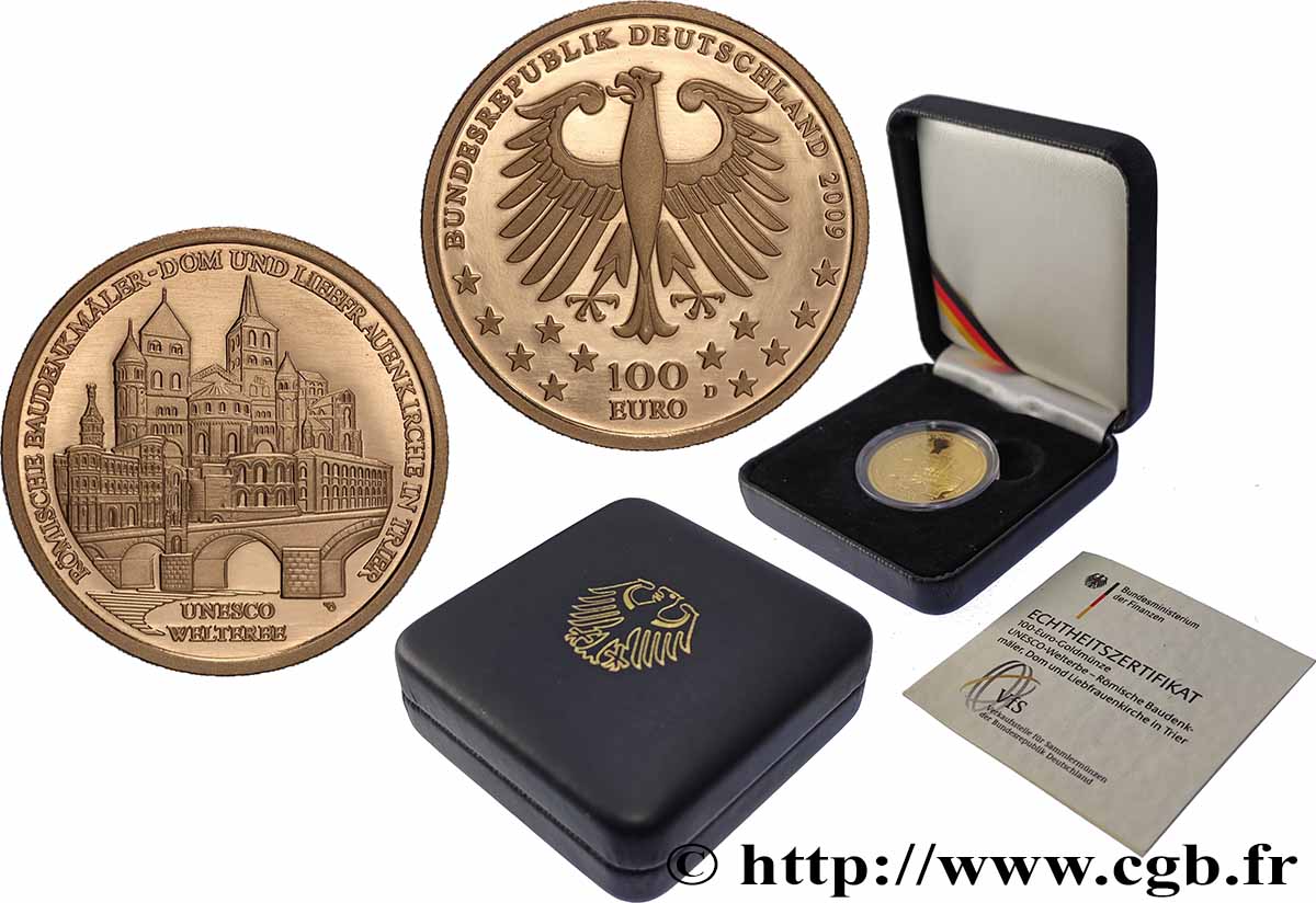 ALLEMAGNE Belle Épreuve 100 Euro TRÈVES  2009 BE