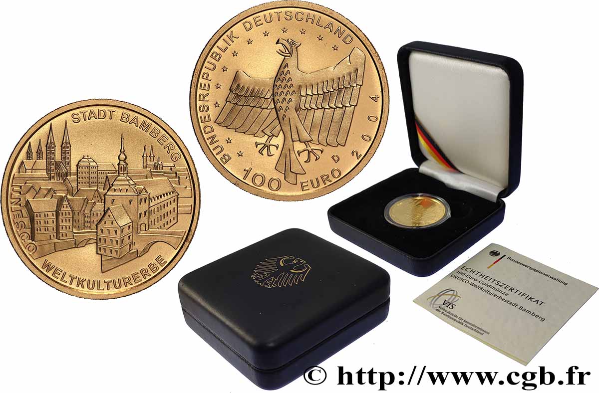 ALLEMAGNE Belle Épreuve 100 Euro BAMBERG 2004 BE