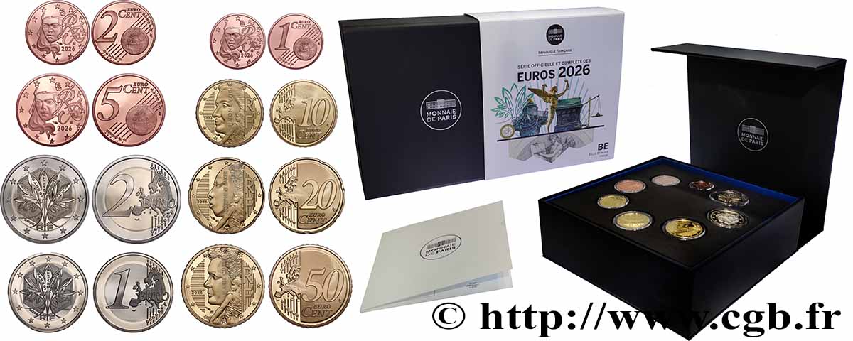 FRANCE COFFRET Euro BELLE ÉPREUVE (8 pièces) 2026 Proof set