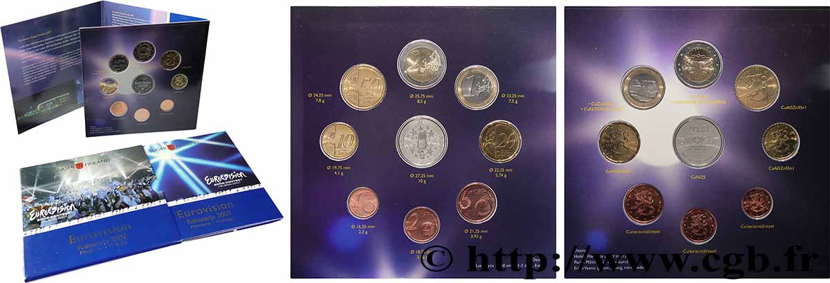 FINNLAND SÉRIE Euro BRILLANT UNIVERSEL - EUROVISION 2007