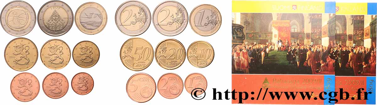 FINLANDE SÉRIE Euro BRILLANT UNIVERSEL 2009 BU