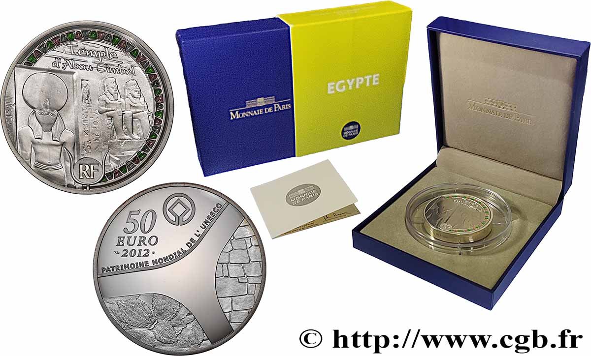 FRANCE Belle Épreuve 50 Euro ÉGYPTE 2012 BE