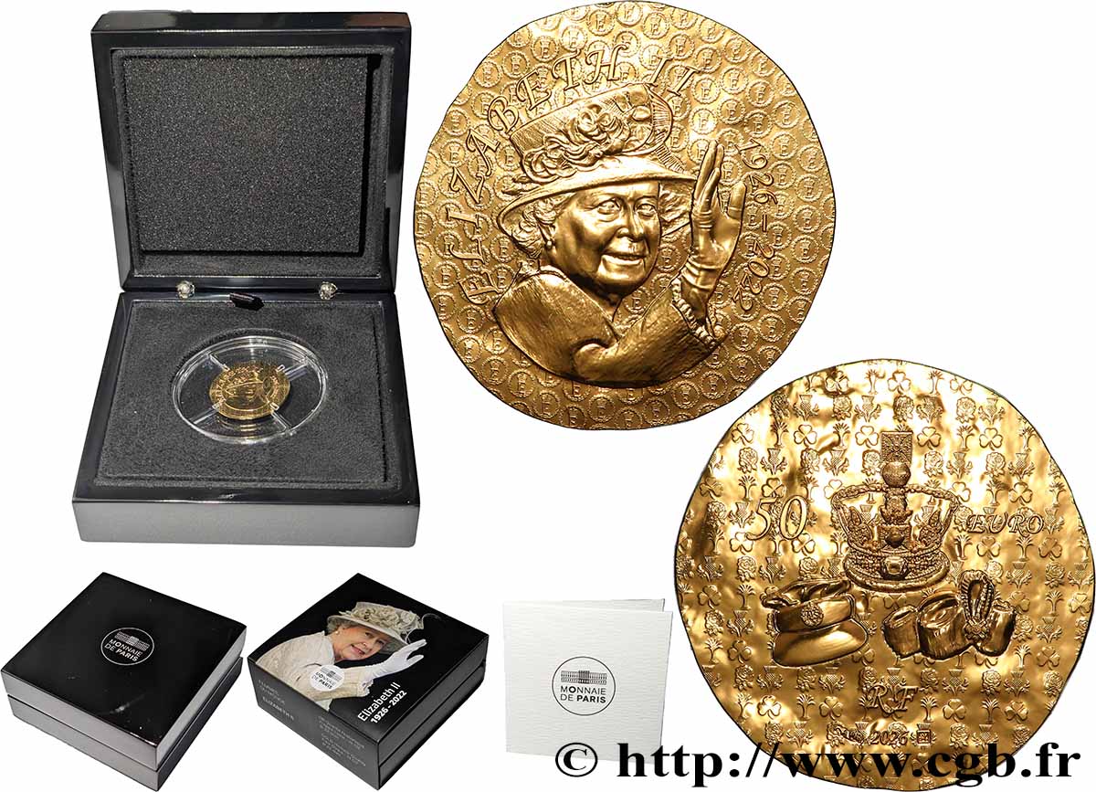 FRANCE BELLE EPREUVE 1/4 oz - 50 Euro ELIZABETH II 2026 BE