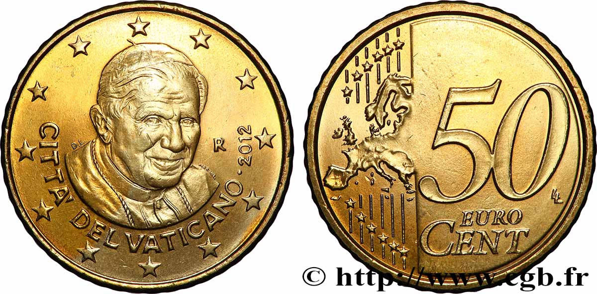 VATICAN 50 Cent CENTENAIRE DE LA NAISSANCE DE JEAN-PAUL Ier
2012 MS