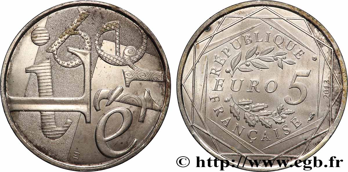 FRANCE 5 Euro LA LIBERTÉ 2013 MS