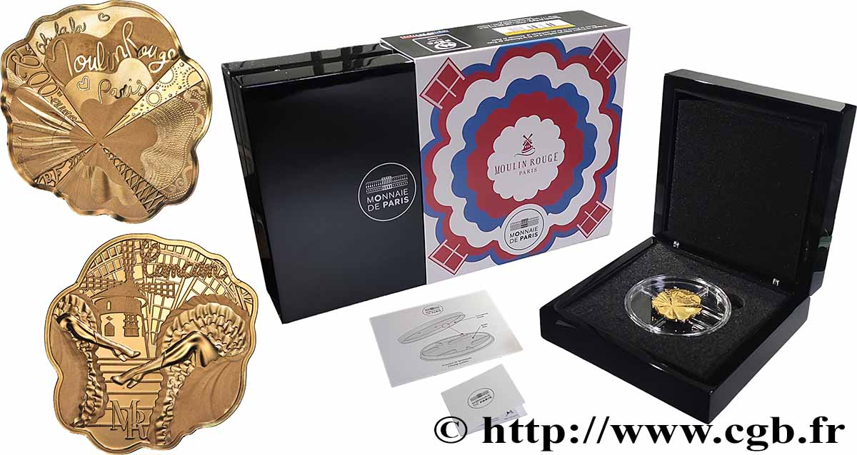 FRANCE BELLE EPREUVE 200 Euro (1 oz) forme MOULIN ROUGE 2026 BE